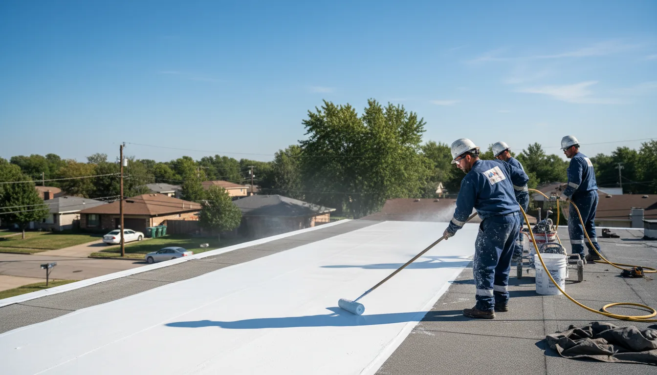 Commercial roof coating in Pinebluff, NC near me